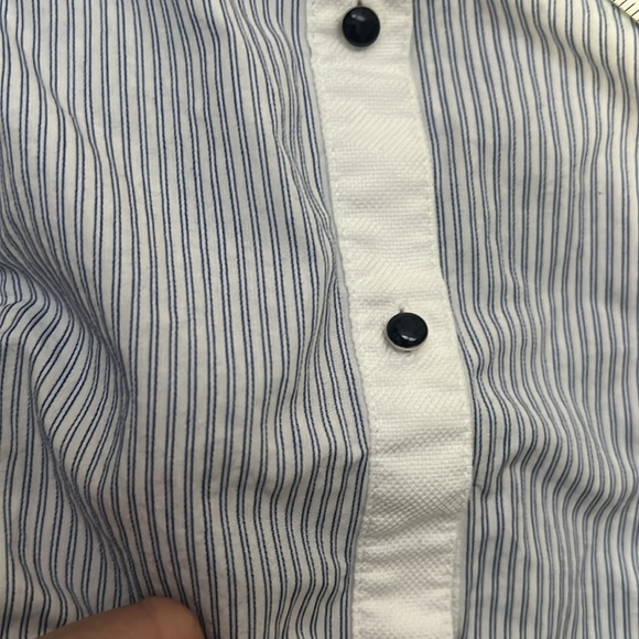 Vintage Banana Republic shirt sz XS petite baby doll ruffle top. - Picture 7 of 7